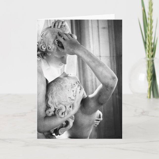 Festiva Tarjeta de beso cupido (Anverso)