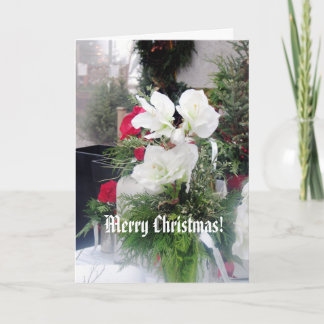 Festiva Tarjeta de bienvenida Bouquet para navidades