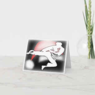 Festiva Tarjeta de bienvenida de artes marciales de Santa 