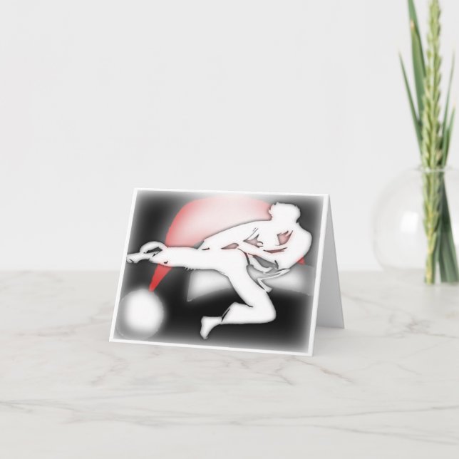 Festiva Tarjeta de bienvenida de artes marciales de Santa  (Anverso)