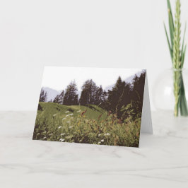 Festiva Tarjeta de bienvenida High Mountain Paradise