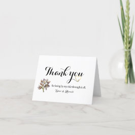 Festiva Tarjeta de Boda MinimalistaGracias
