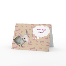 Tarjeta de Bonito/Huesos para todos/Personalizable