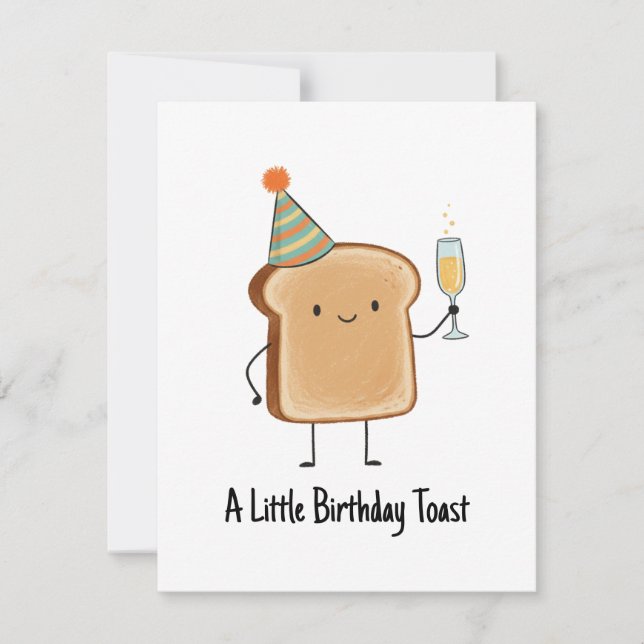 Festiva Tarjeta de brindis de cumpleaños divertida broma d (Anverso)