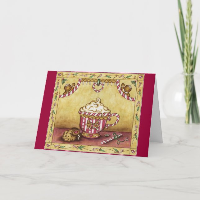 Festiva Tarjeta de café de jengibre (Anverso)