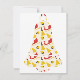 Festiva tarjeta de campanilla para navidades