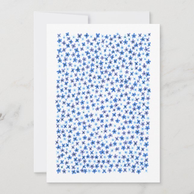 Festiva Tarjeta de campo de flor (Anverso)