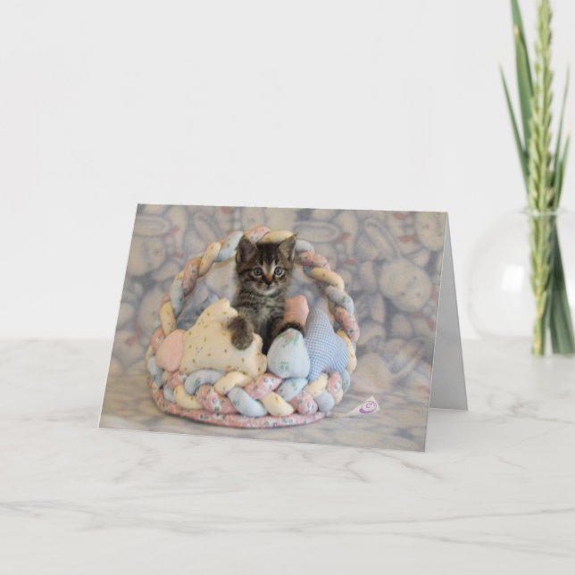 Festiva Tarjeta de canasta de Pascua de Patton (Anverso)