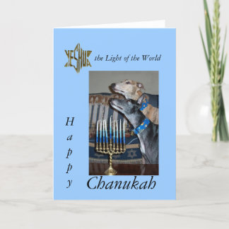 Festiva Tarjeta de canukah Messianic de Greyhound