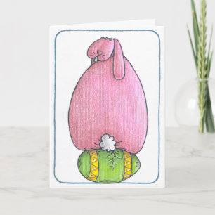 Festiva Tarjeta de caza de huevos de Pascua