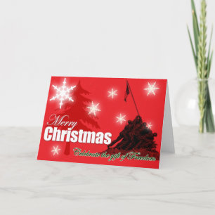 Festiva Tarjeta de celebración de Navidades militares de l