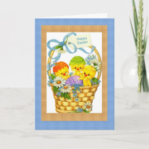 Festiva Tarjeta de cesta de Pascua