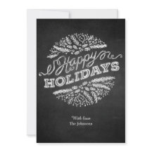Tarjeta de Chalkboard manuscrita Felices Fiestas 5