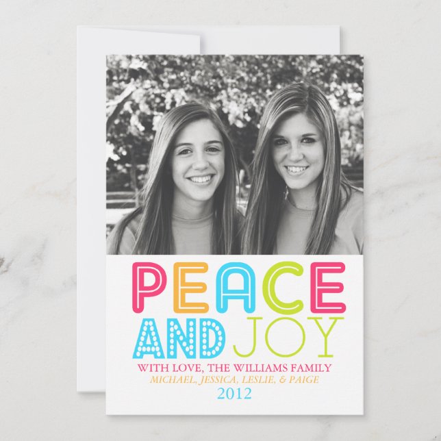 Festiva Tarjeta de Chevron tranquila (Anverso)