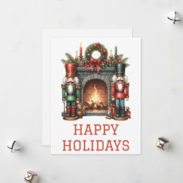 Festiva Tarjeta de chimenea de vacaciones festivas