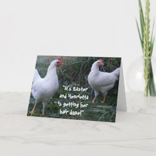 Festiva Tarjeta de CHISTE EASTER HEN