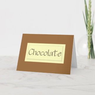 Festiva Tarjeta de chocolate blanco