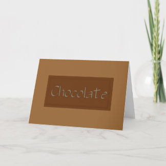 Festiva Tarjeta de chocolate para leche
