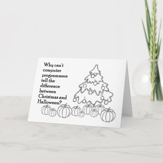 Festiva Tarjeta de Christween / Hallowmas (Anverso)