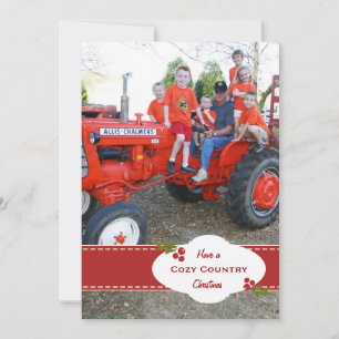 Festiva Tarjeta de cinta de Holiday Holly Jolly