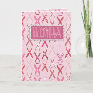 Festiva Tarjeta de cinta rosa