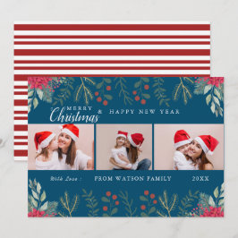 Festiva Tarjeta de Collage de fotos de vacaciones de canes