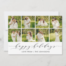 Tarjeta de Collage de Fotos Modernas para Felices 