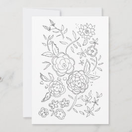 Festiva Tarjeta de colores para adultos de Valentine Rosa 