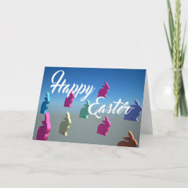 Festiva Tarjeta de colores pastel de la oferta de la pascu