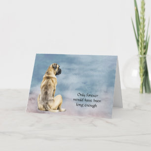 Festiva Tarjeta de condolencia para la simpatía del perro 