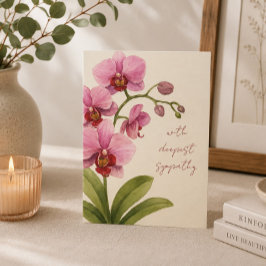 Festiva Tarjeta de condolencias vintage personalizada con