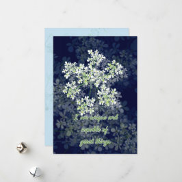 Festiva Tarjeta de confirmación con flores de fondo oscuro