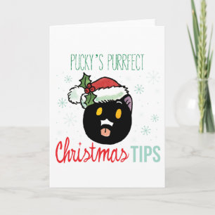 Festiva Tarjeta de consejos para Navidades puros de Pucky