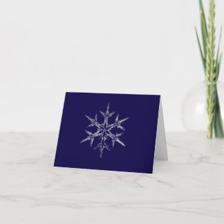 Festiva Tarjeta de copo de nieve real