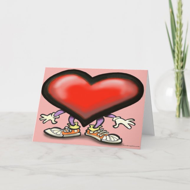 Festiva Tarjeta de corazón (Anverso)