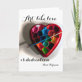 Festiva Tarjeta de corazón de arte