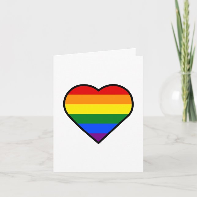 Festiva Tarjeta de corazón de orgullo (Anverso)
