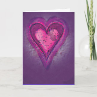 Festiva Tarjeta de corazón Pastel