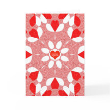 Tarjeta de corazón radiante brillante y negrita