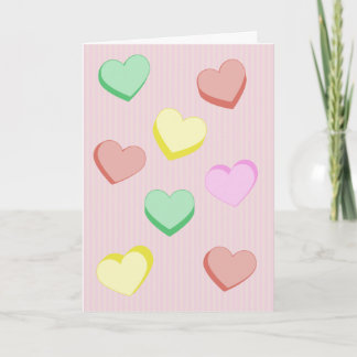 Festiva Tarjeta de Corazones de Azúcar