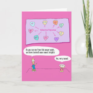 Festiva Tarjeta de Corazones de Candy Funny de San Valentí