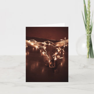 Festiva Tarjeta de cráneo para navidades 2