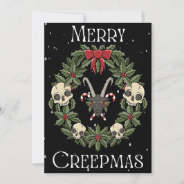 Festiva Tarjeta de Creepmas de Merry