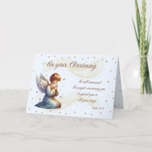 Festiva Tarjeta de cristalización Psalm 91:11