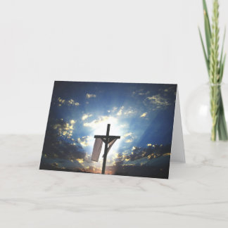 Festiva Tarjeta de Cruz de Pascua