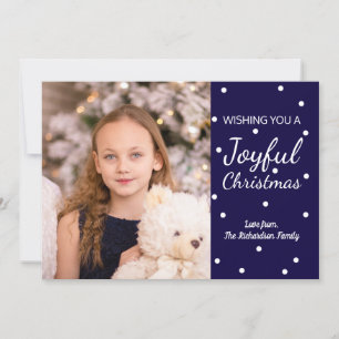 Festiva Tarjeta de cuatro fotos navideñas alegres de la Ma