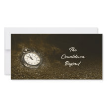 Tarjeta de cuenta regresiva de Pocket Watch person