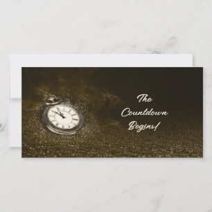 Festiva Tarjeta de cuenta regresiva de Pocket Watch person