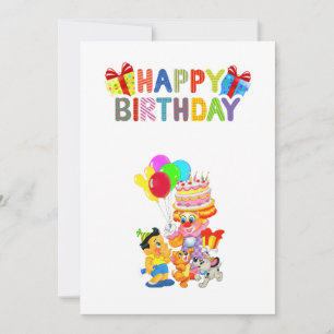Festiva tarjeta de cumpleaños