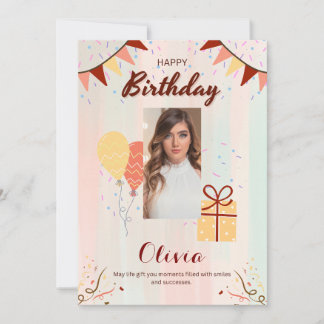 Festiva Tarjeta de cumpleaños